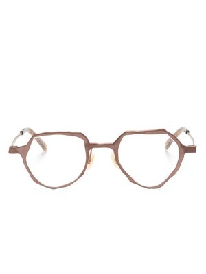 MASAHIROMARUYAMA lunettes de vue MM-0085 à monture géométrique - Marron