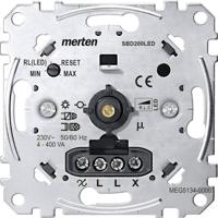 Merten MEG5134-0000 Dimmer (inbouw) Geschikt voor lampen: Gloeilamp, Halogeenlamp, LED-lamp Aluminium - thumbnail