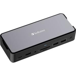 Verbatim CDS-155 USB-C dockingstation Geschikt voor merk (dockingstation): Universeel M.2 SSD-slot, USB-C Power Delivery, Geïntegreerde kaartlezer