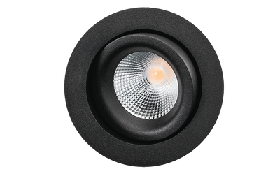 LED inbouwspot 7W 3000K zwart draai en kantelbaar DALI dimbaar SG Junistar LUX 902516