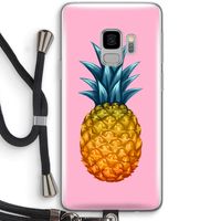 Grote ananas: Samsung Galaxy S9 Transparant Hoesje met koord