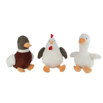 Knuffel Eend, Kip, Gans 22cm
