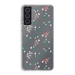 Small white flowers: Samsung Galaxy S21 FE Transparant Hoesje