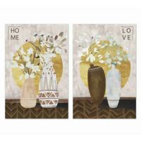 Canvas DKD Home Decor Pijnboom Canvas 40 x 1,8 x 50 cm