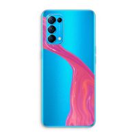 Paarse stroom: Oppo Find X3 Lite Transparant Hoesje