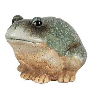Clayre & Eef Beeld Kikker 9 cm Groen Keramiek