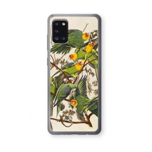Carolinaparkiet: Samsung Galaxy A31 Transparant Hoesje
