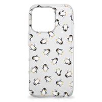 iPhone 16 Pro Max | TPU | Siliconen hoesje | Marmer Wit Zwart - Origineel Cadeau Man