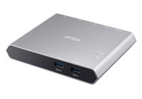 ATEN 2-Port USB-C Gen 1 Dock Switch met Power Pass-through - thumbnail