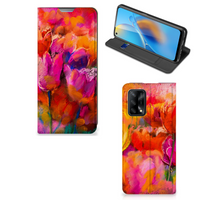 Bookcase OPPO A74 4G Tulips - thumbnail