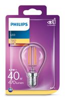 Philips LED kogel E14 4,3W Filament Blister - 5101515 - thumbnail