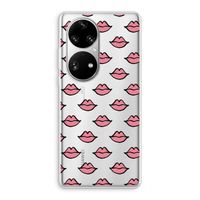 Lipjes: Huawei P50 Pro Transparant Hoesje Lipjes: Huawei P50 Pro Transparant Hoesje