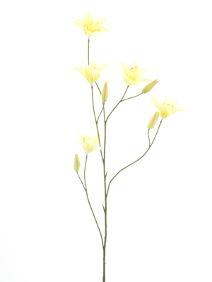 Day lily spray yellow 106 cm kunstbloem - Nova nature
