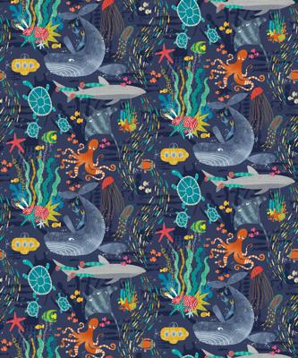 Ohpopsi When I Grow Up - Beneath The Waves Prussian - WGU50130W