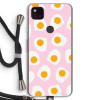 Dancing eggs: Pixel 4a 5G Transparant Hoesje met koord