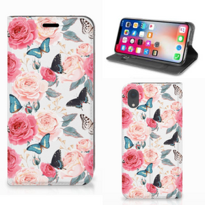 Apple iPhone Xr Smart Cover Butterfly Roses