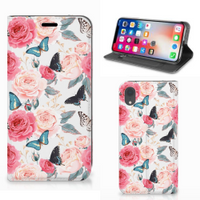 Apple iPhone Xr Smart Cover Butterfly Roses