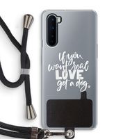 Partner in crime: OnePlus Nord Transparant Hoesje met koord Partner in crime: OnePlus Nord Transparant Hoesje met koord