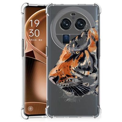 Back Cover OPPO Find X6 Pro Watercolor Tiger Back Cover OPPO Find X6 Pro Watercolor Tiger