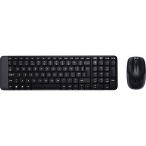 Logitech Wireless Combo MK220 toetsenbord Inclusief muis Kantoor RF Draadloos QWERTY US International Zwart