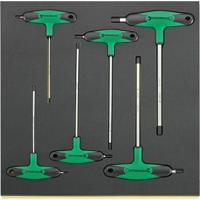 Stahlwille TCS 10768-2K/6 Haakse schroevendraaierset 3 mm, 4 mm, 5 mm, 6 mm, 8 mm, 10 mm 6-delig