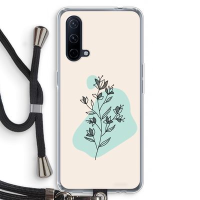 Violets are blue: OnePlus Nord CE 5G Transparant Hoesje met koord