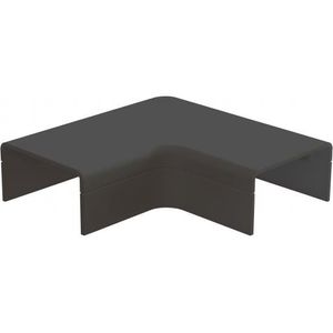 Plattebocht zwart platte buis Canalit
