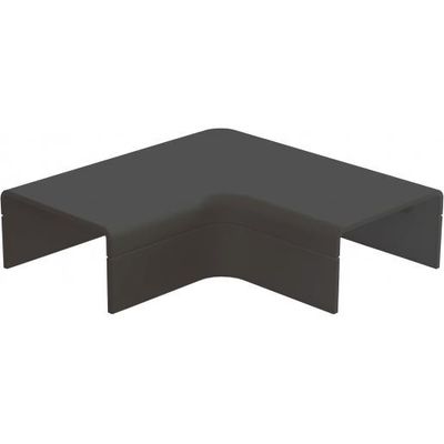 Plattebocht zwart platte buis Canalit