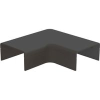 Plattebocht zwart platte buis Canalit
