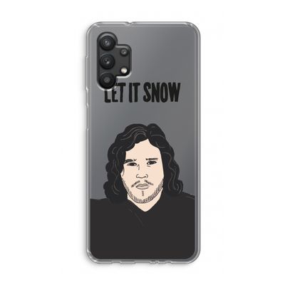 Let It Snow: Samsung Galaxy A32 5G Transparant Hoesje