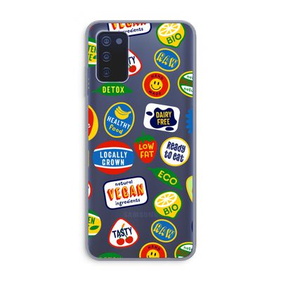 Fruitsticker: Samsung Galaxy A03s Transparant Hoesje