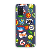 Fruitsticker: Samsung Galaxy A03s Transparant Hoesje