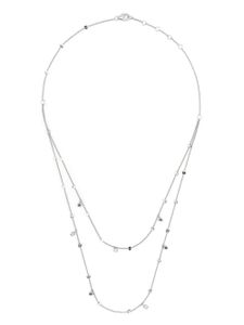 PONTE VECCHIO collier multi-rangs en or blanc 18ct pavé de diamants - Argent