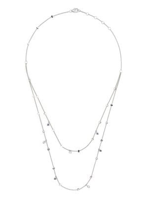 PONTE VECCHIO collier multi-rangs en or blanc 18ct pavé de diamants - Argent