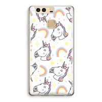 Rainbow Unicorn: Huawei P9 Transparant Hoesje