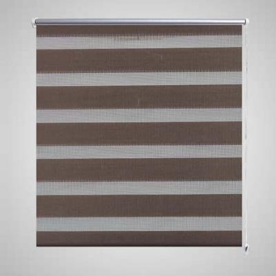 VidaXL Duo rolgordijn 80x150cm koffiebruin