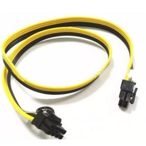 6Pin Male to 8(6+2) Pin Male Graphics Card Power Supply Cable, Approx.50CM