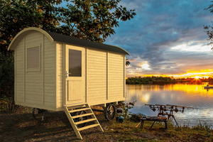 Tuindeco Joey Circuswagen 237x360 cm 19mm vurenhout blank- - Onbehandeld vurenhout- Tuindeco