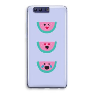 Smiley watermeloen: Honor 9 Transparant Hoesje