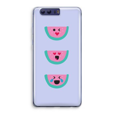Smiley watermeloen: Honor 9 Transparant Hoesje