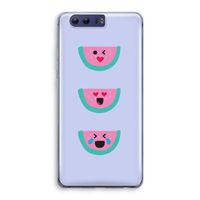 Smiley watermeloen: Honor 9 Transparant Hoesje