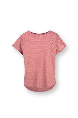 Pip Studio Tatum Top Korte Mouw Little Sumo Stripe Roze L Pip Studio Tatum Top Korte Mouw Little Sumo Stripe Roze L