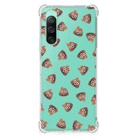 Doorzichtige Silicone Hoesje voor Sony Xperia 10 V Poep Emojis Doorzichtige Silicone Hoesje voor Sony Xperia 10 V Poep Emojis