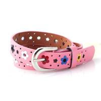Bloemen patroon holle PU lederen riem voor kinderen (roze) Bloemen patroon holle PU lederen riem voor kinderen (roze)