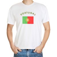 Wit t-shirt Portugal heren 2XL  -