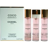 Coco Mademoiselle eau de toilette twist and spray navullingen, 3x 20 ml