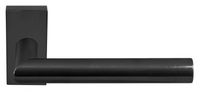 Deurkruk BASICS LB2-19Q32 dubbel geveerd op rechthoekige rozet - PVD gunmetal - thumbnail