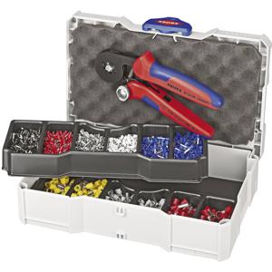 Knipex Knipex-Werk 97 90 09 Krimptang Adereindhulzen 0.08 tot 10 mm² Incl. assortiment adereindhulzen in koffer