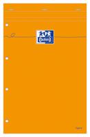 Cursusblok Oxford Orange Notepad A4+ lijn 4-gaats 160 pagina's 80gr oranje - thumbnail