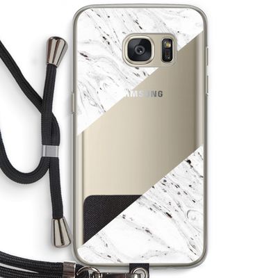 Biggest stripe: Samsung Galaxy S7 Transparant Hoesje met koord